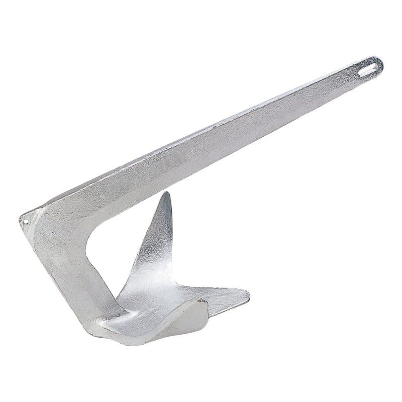 Lewmar Galvanized Steel Claw Anchor 2.2 lbs. for Boats 13'-20', Bruce-Style Claw for Quick Setting, Bow Roller Compatible - 2020202241 - Image 1